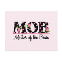 Mother of the Bride (MOD) Tulip Lettering Postcard