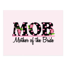 Mother of the Bride (MOD) Tulip Lettering Postcard