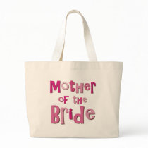 Mother of the Bride Pink Brown Tote Bags