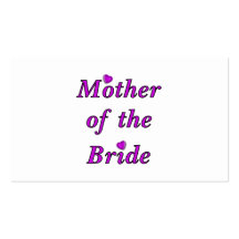 Mother of the Bride Simply Love Business Cards