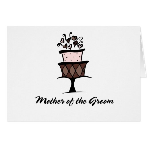 Mother of the Groom Cake Cards