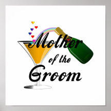 Mother of the Groom Champagne Toast Poster