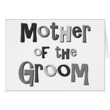 Mother of the Groom Grey Greeting Card