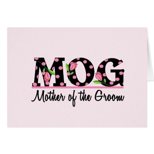 Mother of the Groom (MOG) Tulip Lettering Greeting Cards