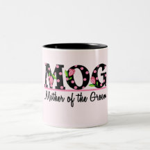 Mother of the Groom (MOG) Tulip Lettering Mugs