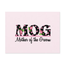Mother of the Groom (MOG) Tulip Lettering Post Cards