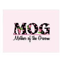 Mother of the Groom (MOG) Tulip Lettering Post Cards