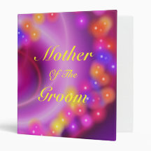 Mother Of The Groom Swirly Heart Binder