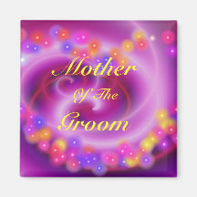 Mother Of The Groom Swirly Heart Magnet