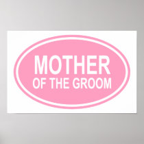 Mother of the Groom Wedding Oval Pink Print