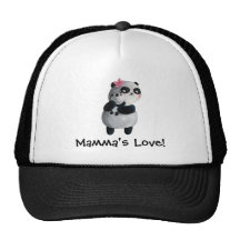 Mother Panda with Baby Hats