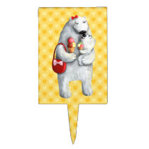 Mother Polar Bear cake picks