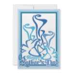 Mother’s Day Blue Calla Lily Bouquet Invitation