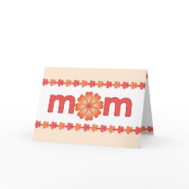 Mother’s Day Orange Spring Flowers Greeting Card