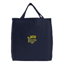 Mothers Butterfly Embroidered Bag