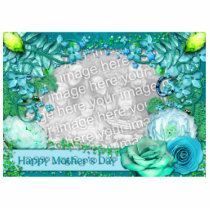 Mothers Day - ADD YOUR PHOTO - Blue Fantasy Acrylic Cut Outs