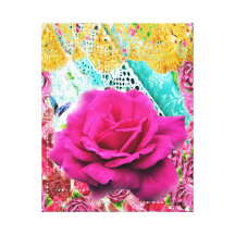 MOTHERS DAY ART PRINT CANVAS - ROSES AND FLOWERS STRETCHED CANVAS PRINTS