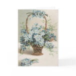 Mother's Day Basket of Forget-Me-Nots - Card