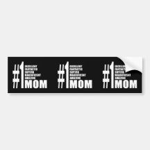Mothers Day Birthdays Christmas Number One Mom Bumper Sticker