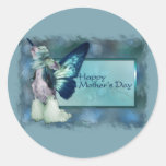 Mothers Day - Blue Wings - Chinese Crested Stickers