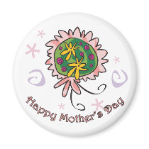 Mother's Day bouquet Fridge Magnets