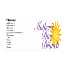 Mothers Day Brunch Business Card Template