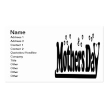 Mothers Day Business Card