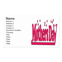 Mothers Day Business Card Template