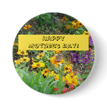 Mother's Day Butterfly Button