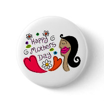 mothers day pinback button