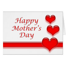 Mothers Day Card with Hearts