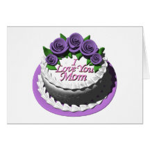 Mother's Day Card with Matching Postage Stamp