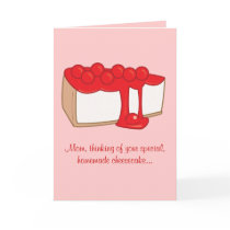 Mother's Day Cherry Cheesecake Card