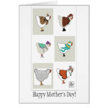 Mother's Day dressed-up hens card