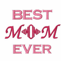Mother's Day  Embroidered