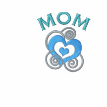 Mother's Day  Embroidered Mom Polo