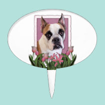 Mothers Day - English Bulldog - Cambridge cake picks