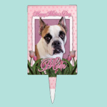 Mothers Day - English Bulldog - Cambridge cake picks