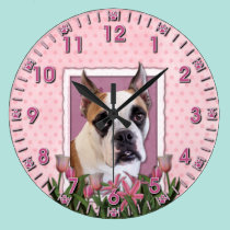Mothers Day - English Bulldog - Cambridge wall clocks