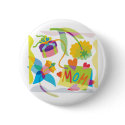 Mother's Day Floral Art buttons