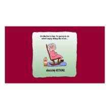 Mother's Day Funny Humour Business Cards