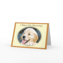 Mother's Day Golden Retriever Card