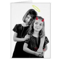 Mother's Day: Good and Evil Greeting Card