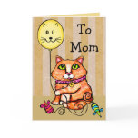 Mother's Day Greeting Card For Cat Loving Moms