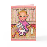 Mother's Day Greeting Card With Baby Girl