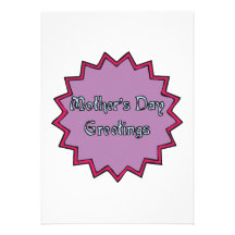 Mothers Day Greetings Personalized Invitation
