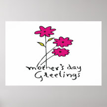 Mothers Day Greetings Poster