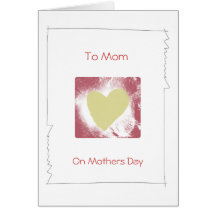 mothers day heart greeting card