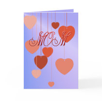 Mothers Day Hearts Card