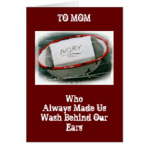 MOTHER'S DAY (IVORY SOAP) CARD